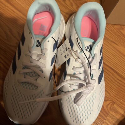 Adidas Women's Supernova 2 Running Shoes White/Wonder Steel/Bliss Blue (GW9100)