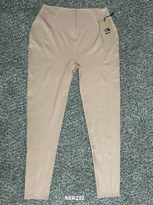 THE NORTH FACE X SKIMS REFINA LEGGING LIMITED EDITION OCHRE SIZE LARGE IN HAND
