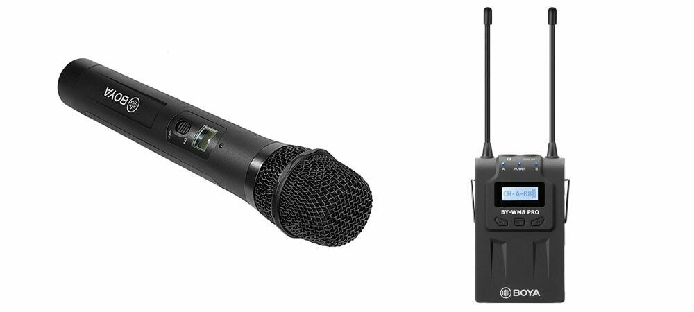 BOYA BY-WM8 Pro K2 WHM8 Pro UHF Dual-Channel Wireless Lavalier