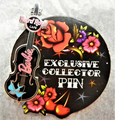 ROCKABILLY STAND UP BASE PIN BLUE BIRD SPARROW HARD ROCK CAFE BARBIE 2009
