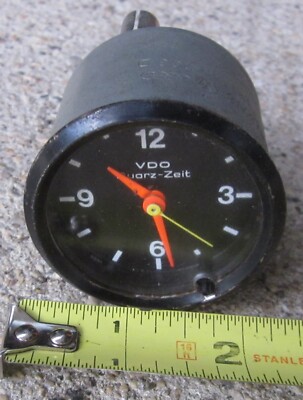 1980 VDO Quartz Clock Red Needle VW Audi Porsche 321919203D