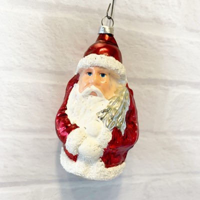 Vintage Santa Blown Glass Christmas Ornament 3 Inch West Germany | eBay
