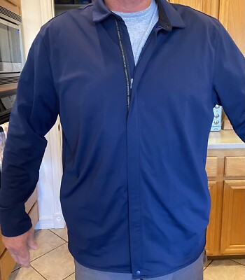 adidas Performance Adicross Warp Knit Jacket Full Zip Mens Blue