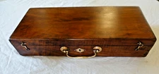 beautiful antique walnut painter's briefcase