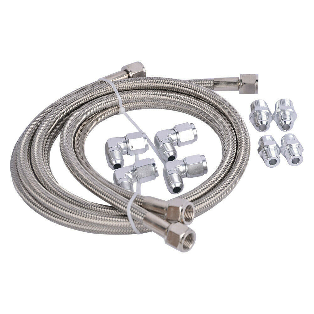 SS Braided New Automatic Transmission Cooler Line Kit -6AN for GM
