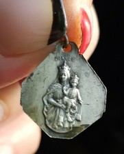F13C06 pendentif Médaille religieux Jésus Marie religion ésotérisme France 