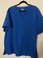 Plus Size 2XL Royal Blue Momentum By Maevn Scrub Top