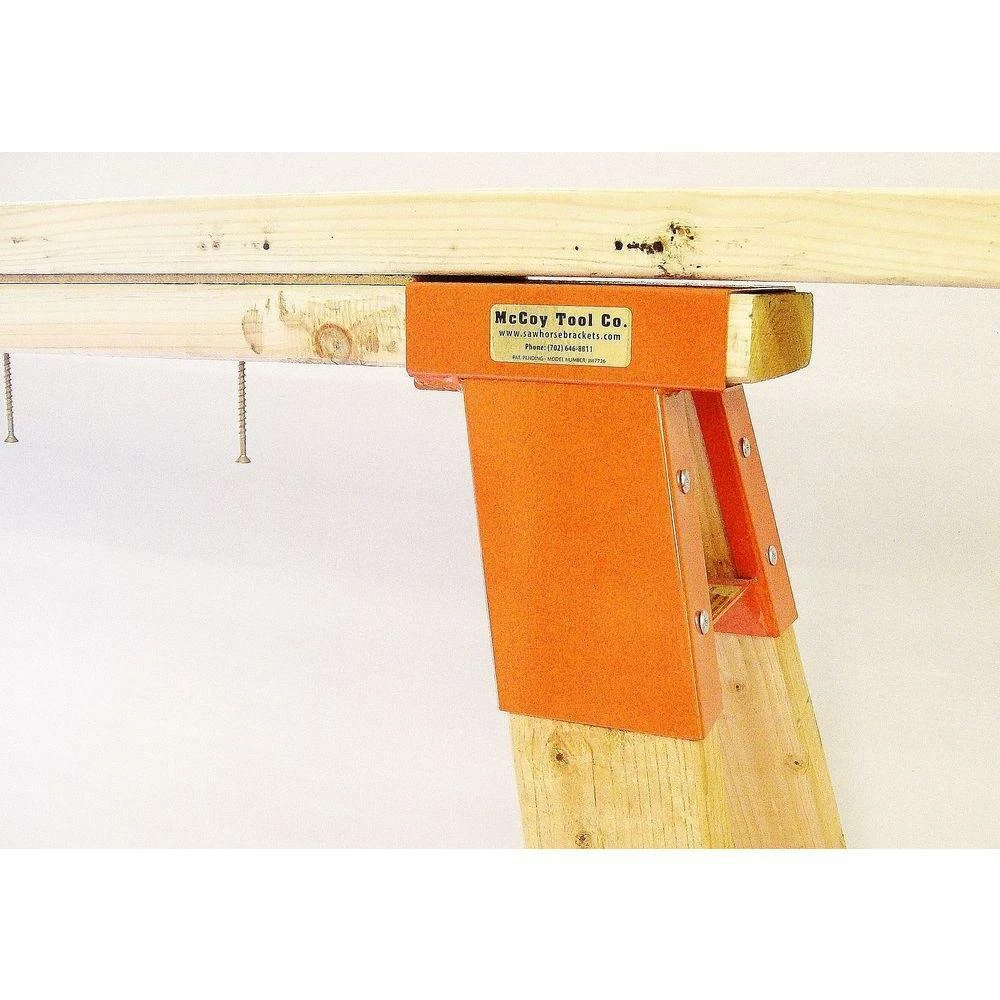 Metal sale sawhorse brackets