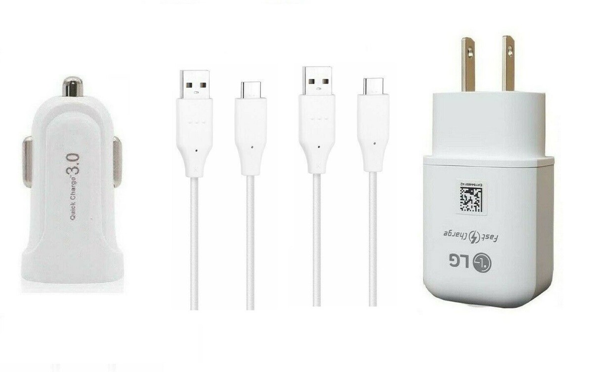 Charging Cable G7 Thinq Charger Car Charger+3ft USB Cord Cable For