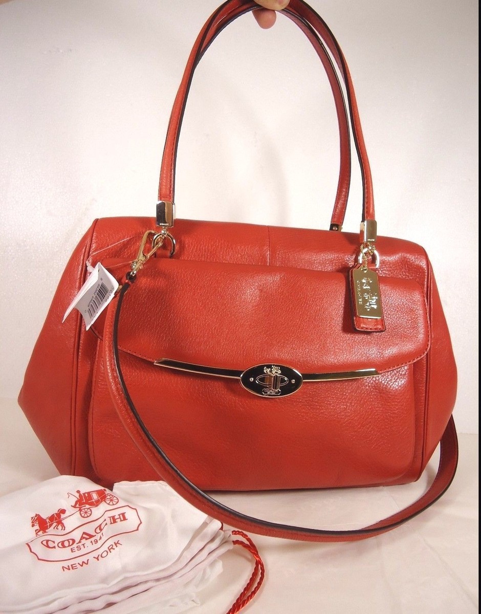 Coach Madison Leather Small Madeline East West Satchel Li
