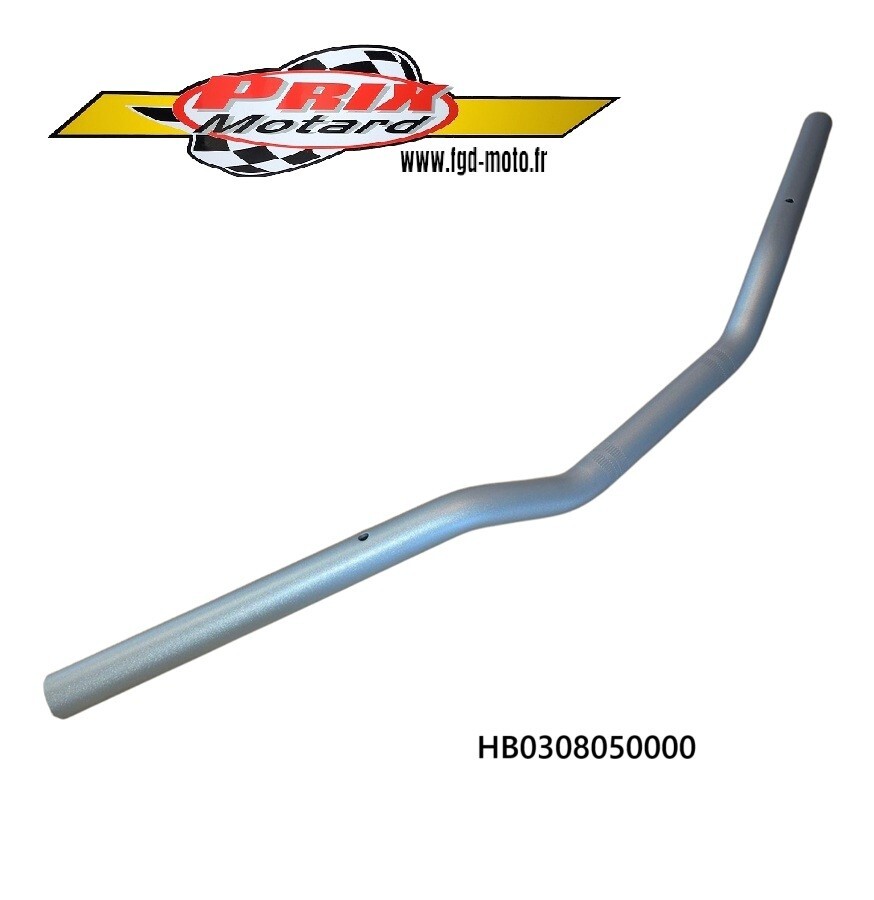 Guidon acier gris type origine pour restaurer la position de conduite MT03
