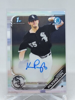 2019 Bowman Chrome KONNOR PILKINGTON #CPA-KP Rookie AUTO - CHICAGO WHITE SOX E7A