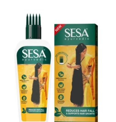 SESA CERTIFIED ayurvedic hair oil for growth & reduce fall comb applicator 100ml