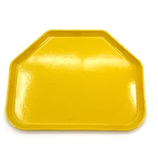 ONE Vintage Cambro Camtray Trapezoid Cafeteria Tray Golden Yellow Orange Cottage