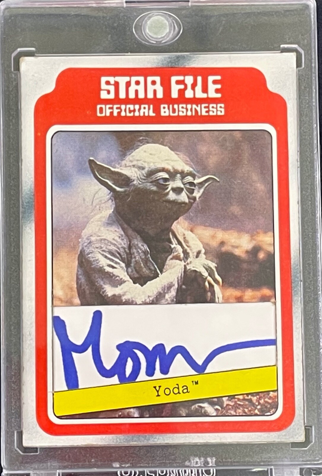 Frank Oz Autographed Signed Yoda Authentic Handwriting JSA Auto 1980 