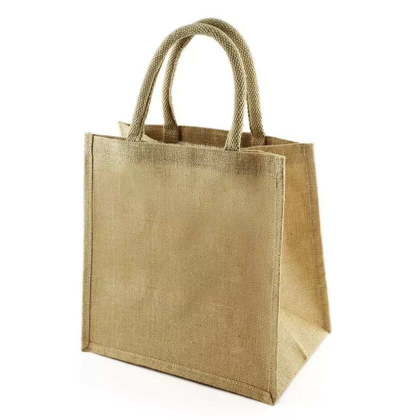 Jute Bags Medium Size Hessian Luxury Tote Eco Reusable Shopping