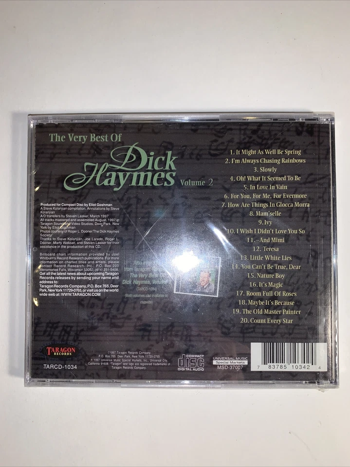 DICK HAYMES - The Very Best Of: Dick Haymes, Vol. 2 - ~~ CD - Brand New Sealed Foto 2 de 2