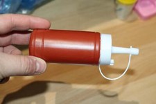 Mini ketchup doll squeeze bottle for kid playset kitchen restaurant play toy Vtg
