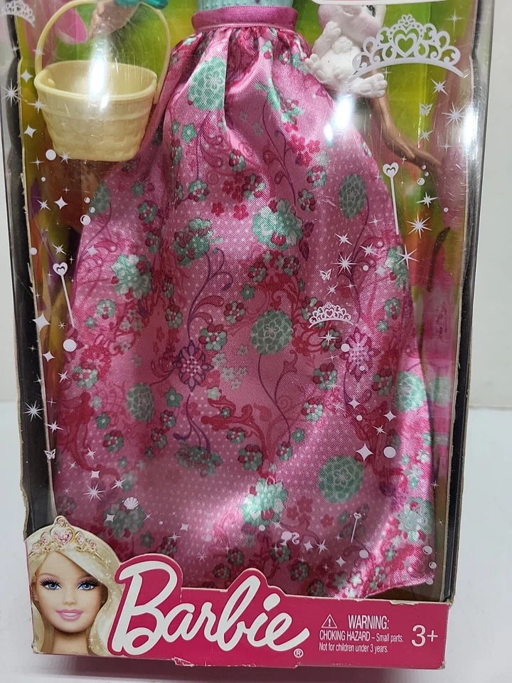 Barbie Muñeca Mágica de Cuento de Hadas con Cesta y Conejo 2011 Mattel W2942 RARA Foto 4 de 4