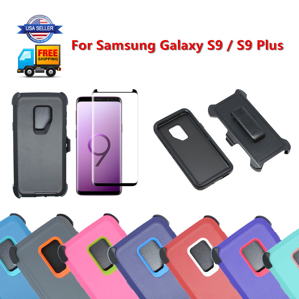 For Samsung Galaxy S9 S9+Plus Defender Case Cover w/Screen &Clip