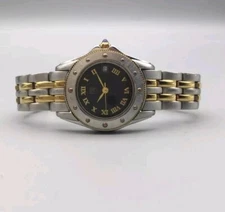 ESQ Swiss Women's 27mm Silver Gold Two Tone Date Watch 07900598 MSRP $350.00