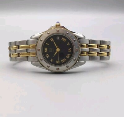 ESQ Swiss Women's 27mm Silver Gold Two Tone Date Watch 07900598 MSRP $350.00