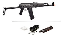 WellFire Metal AK74U CO2 Gas Blowback Airsoft Rifle Gun w/Folding Stock G74A