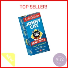 Jonny Cat Litter Box Liners: Heavy Duty - Tear & Leak Resistant - Drawstring Clo