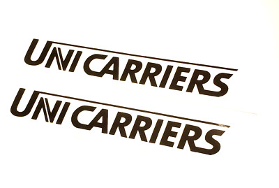 Uni Carriers Forklift Decals Stickers 24'' Gloss BLACK set of (2) Fast USA