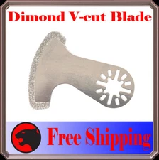 Diamond V Cut  Oscillating Multi Tool Blades Disc Grout line remove
