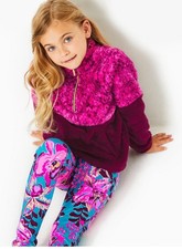 Lilly Pulitzer NWT Girls Mini Keala Sherpa Popover Sweatshirt Pattern Play XS