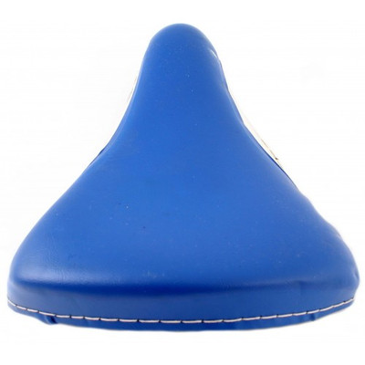 Kinder Fahrrad Sattelbezug weiß-blau