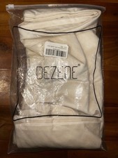 Dezene Couch Pillow Covers 18x18 Cream 2 Pack Cozy Soft Velvet Square Cases NEW