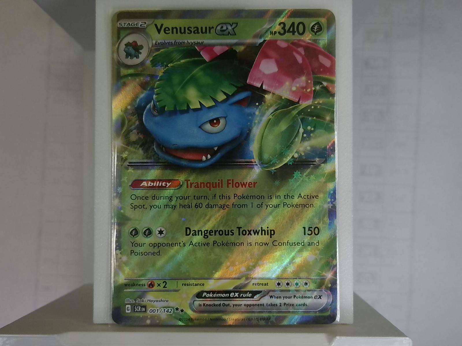 Venusaur ex 1/142 Double Rare Holo Stellar Crown Near Mint Pokemon