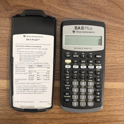 Texas Instruments BA II Plus Professional Advance Business Analyst Calculator
