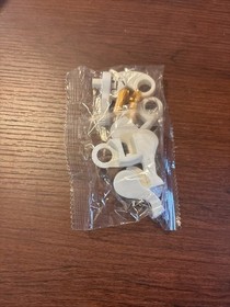 Lego Compatible White Horse Minifigure Moveable Legs Black Eyes & Bridle 