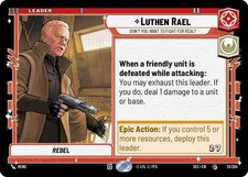 Star Wars Unlimited Leader Cards Choose Your Leader SOR SEC C/, R and Hyperspace