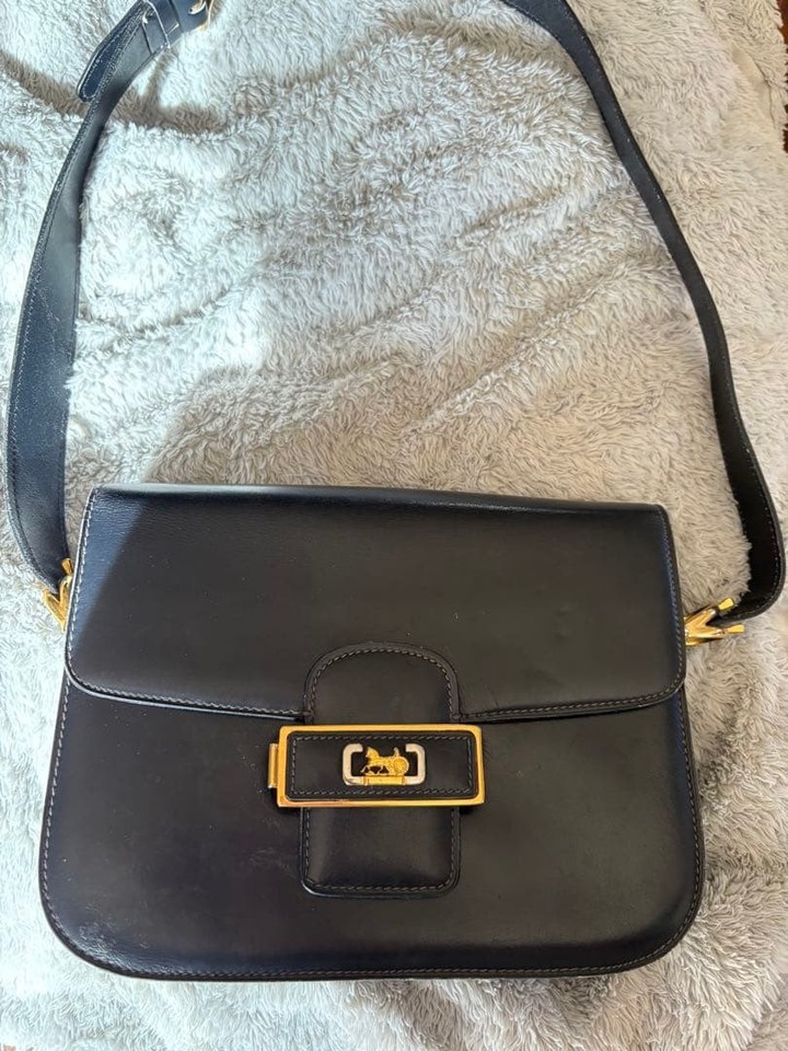 Vintage Celine shoulder bag French‑luxury archive piece classic collectible look