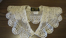 Vintage A. Brod Fashion Accessories Crocheted Collar - Made in the U.S.A.