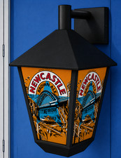 Newcastle Brown Large wall Light lantern Sign Beer Bar Pub shed cave