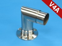 Edelstahl Rohr 42,4 Mm GeläNder Handlauf Winkel Ecke Wand Halter Rohrhalter V4A