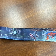 Marvel Avengers Multicolor Fabric Lanyard Spider-Man Hulk Animation