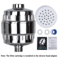 20 Stage Shower Head Filter Purifier with Filter for Hard Water Softener USA