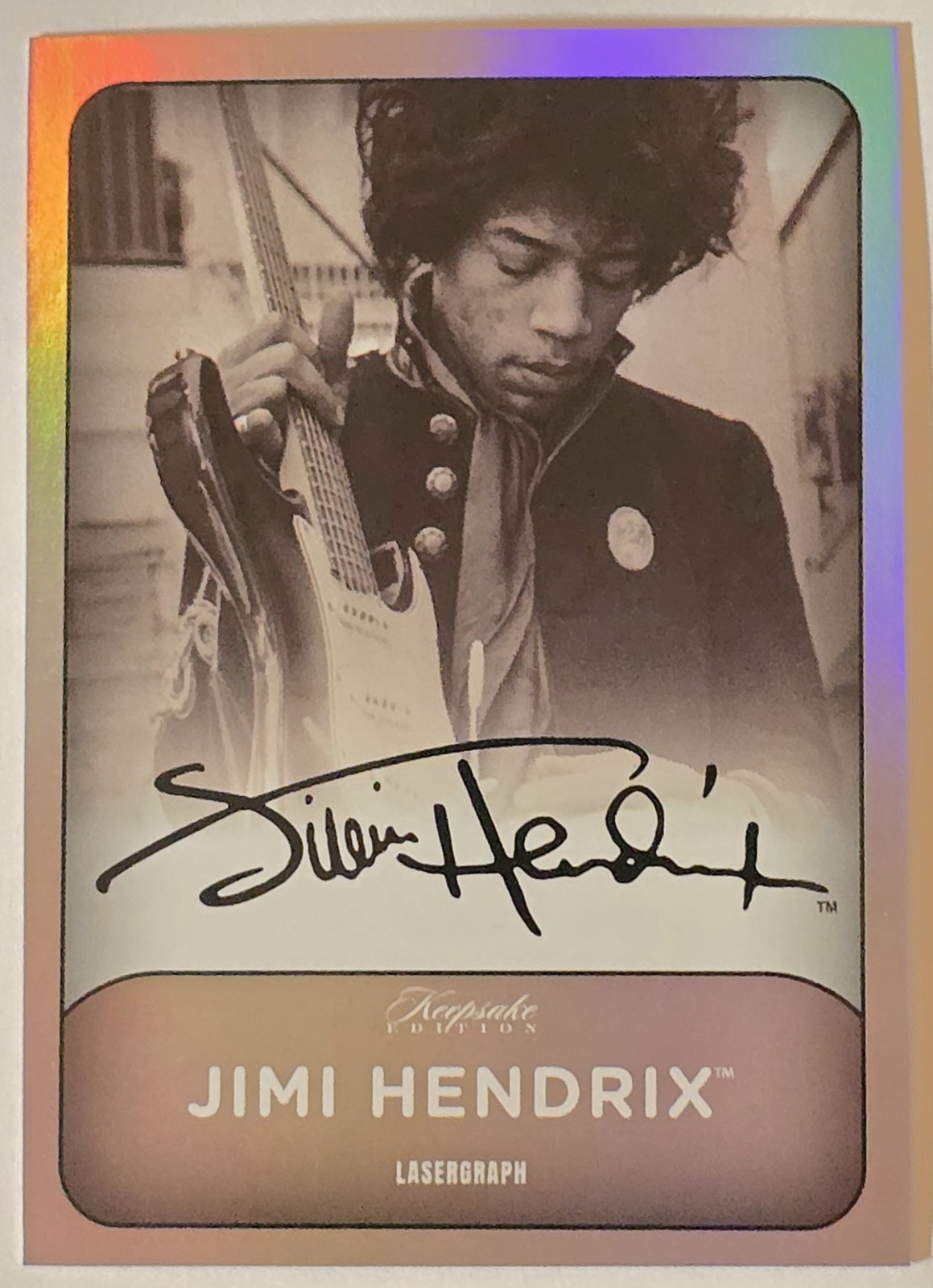 2025 Jimi Hendrix Keepsake Collection #275 Musik Zingrabe, Hamburg, Lasergraph