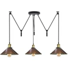 Vintage 3 Light Pendant Light Spider Hanging Lamp E27 Retro Spider Hanging Lamp