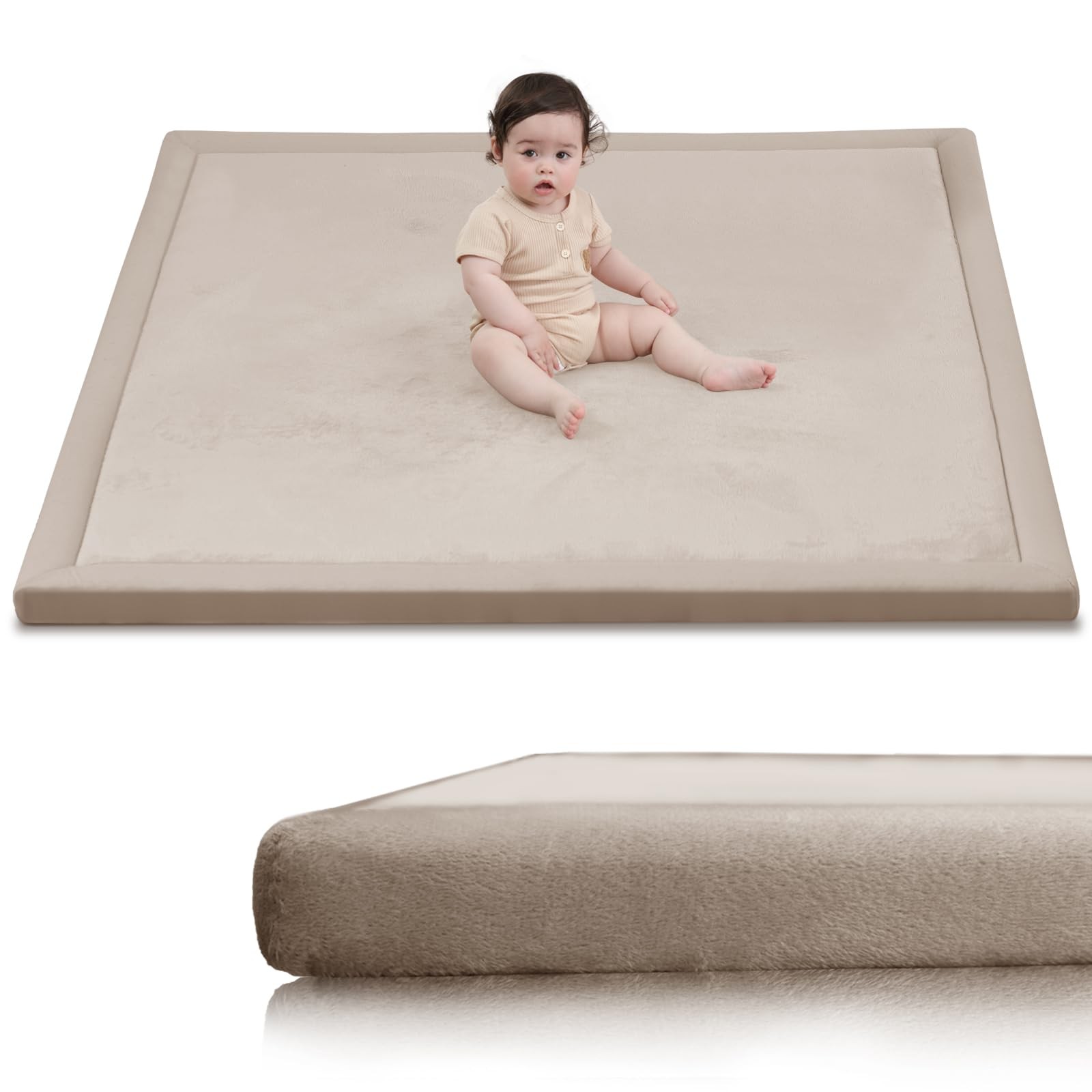 Baby Playpen Thick Memory Foam 50x50 Play Mat for Children's Rug Play Carpet