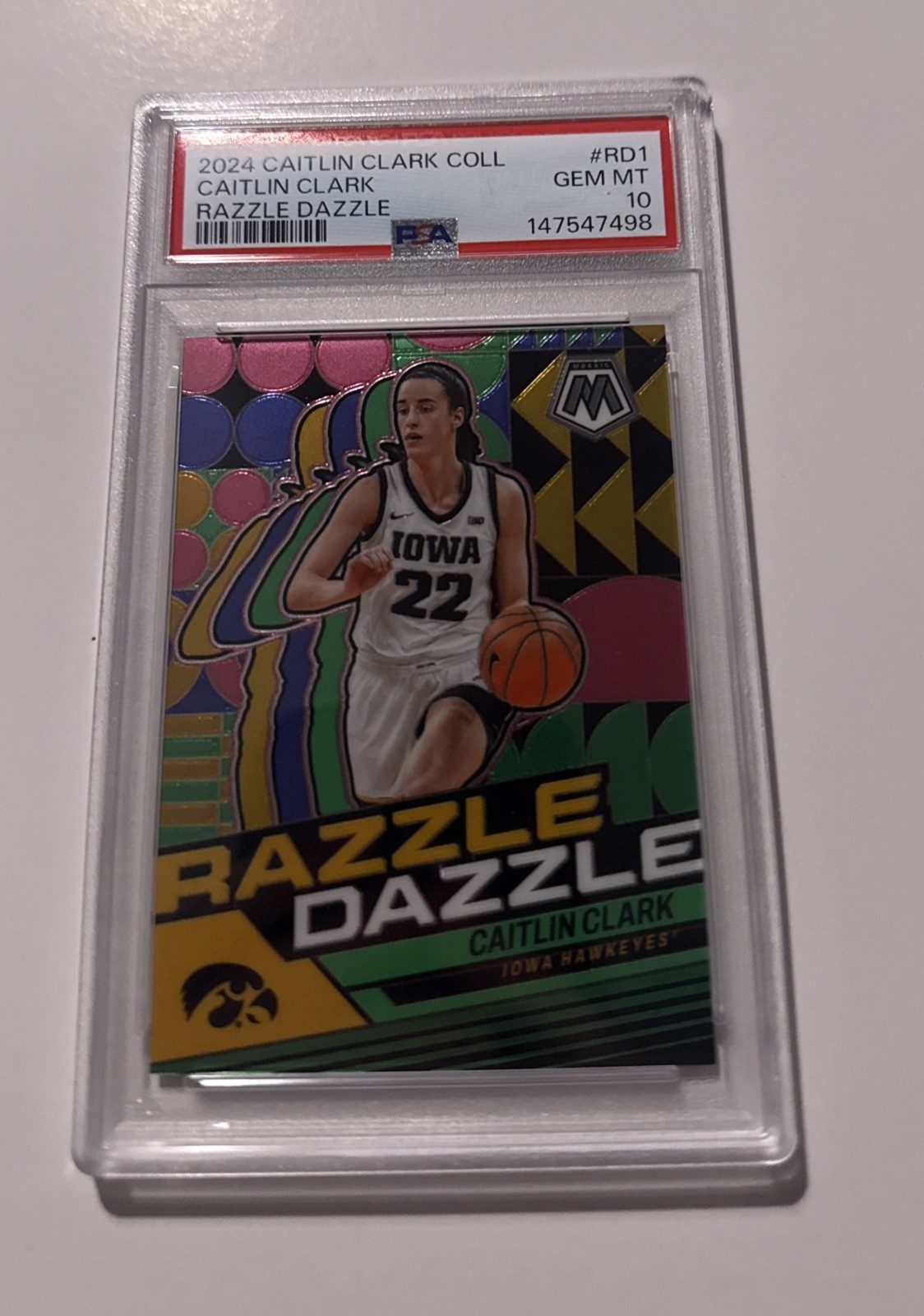 Panini 2024 Caitlin Clark Collection Razzle Dazzle #RD1 PSA 10