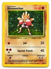 HITMONCHAN 7/102 BASE SET UNLIMITED HOLO RARE HEAVILY PLAYED POKEMON TCG on eBay