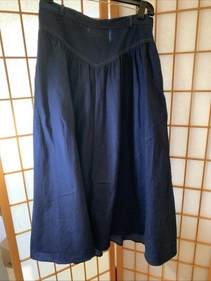 Roper Western Skirt Womens Denim Zipper M Blue Size 16 NWT
