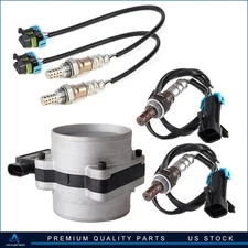 ✅For 00 Chevrolet K3500 7.4L 4pcs Oxygen o2 02 Sensor + Mass Airflow MAF Sensor